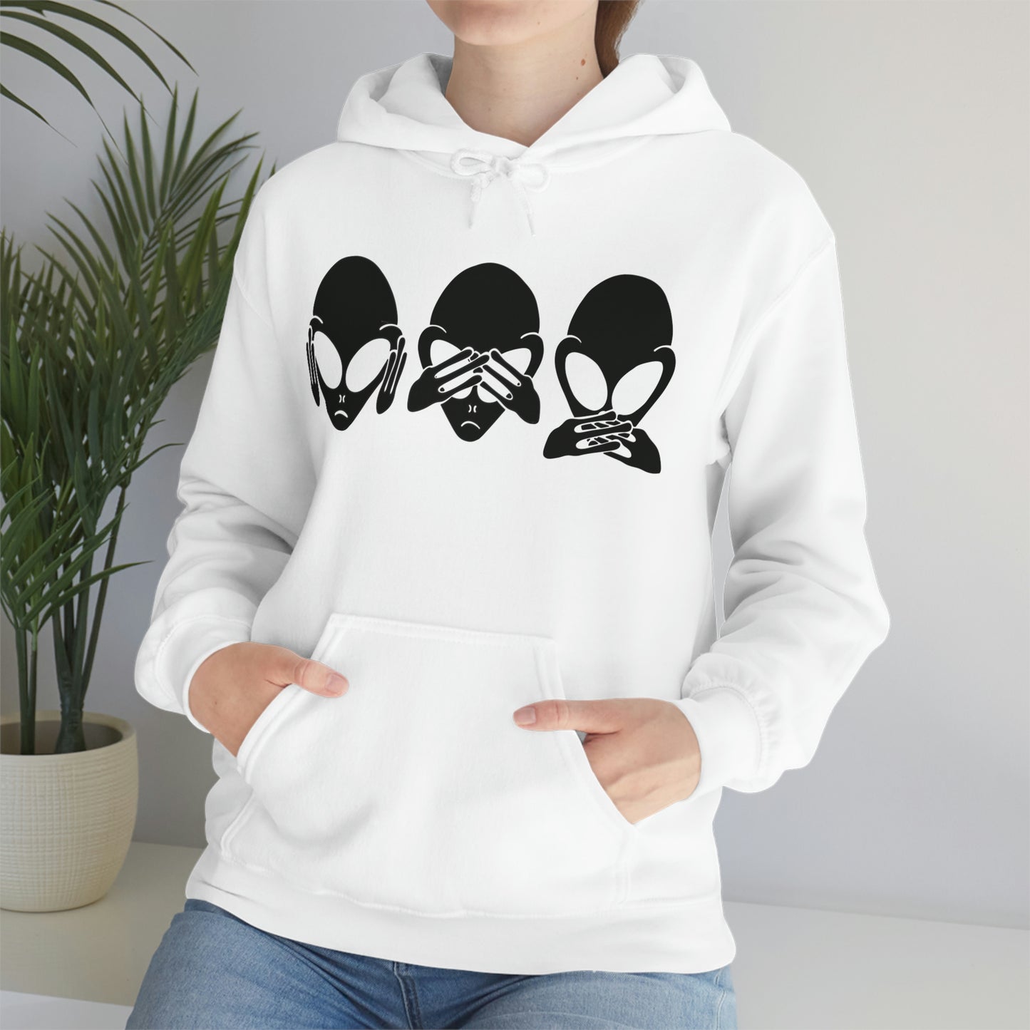 Alien Hear No Evil, See No Evil, Speak No Evil Hoodie