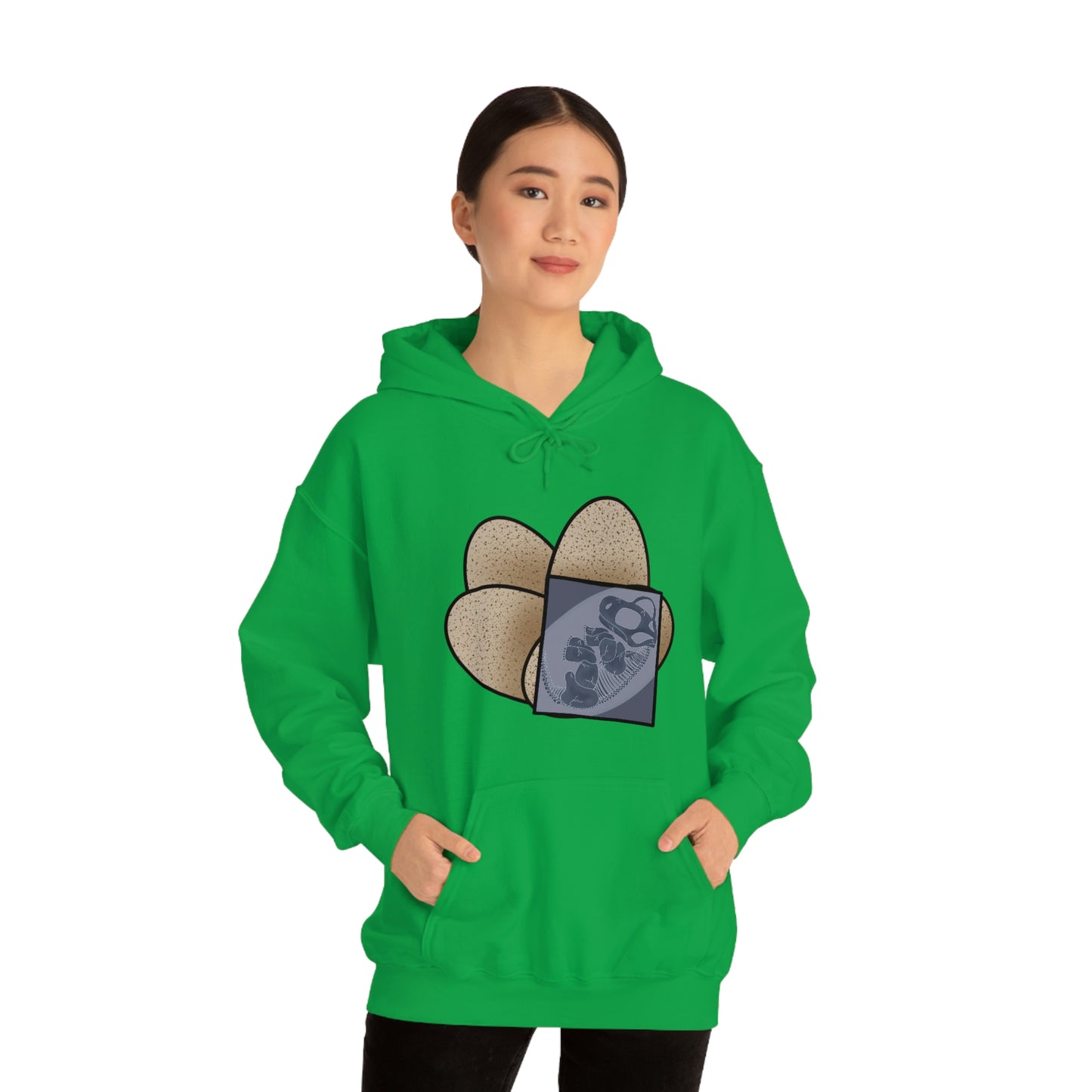 Dinosaur Eggs X-Ray Brachiosaurus Hoodie