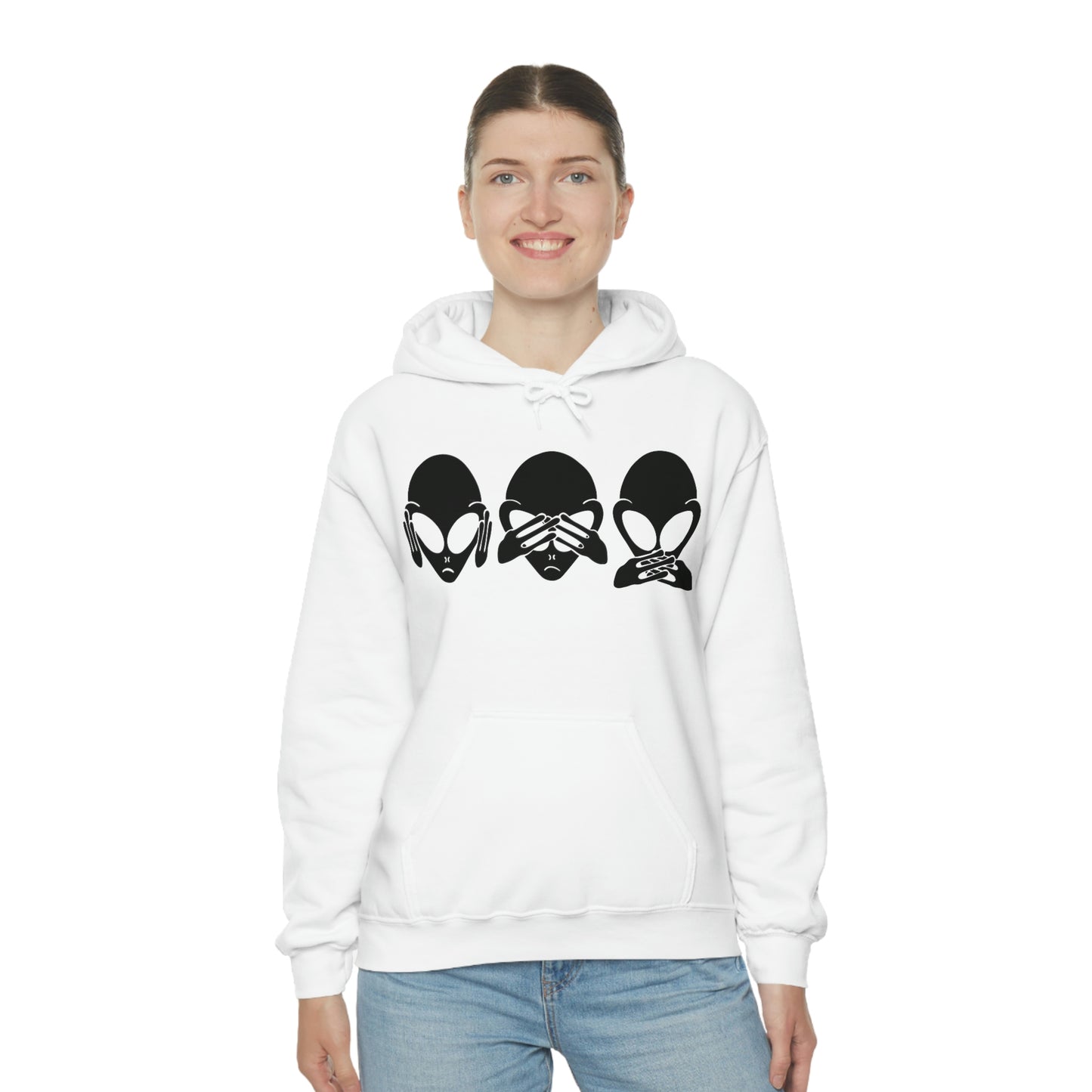 Alien Hear No Evil, See No Evil, Speak No Evil Hoodie