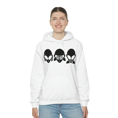 Alien Hear No Evil, See No Evil, Speak No Evil Hoodie