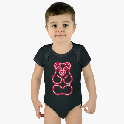 Infant NEON Gummy Bear Body Suit - Red