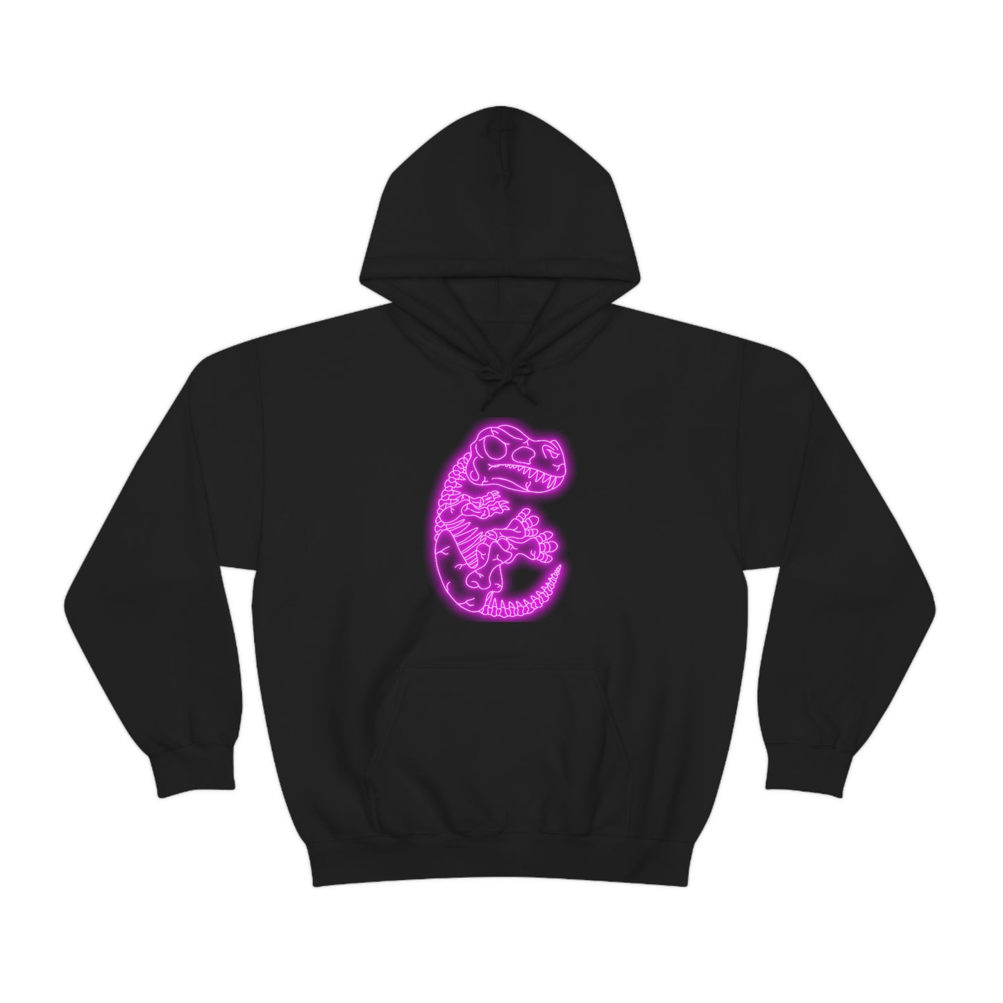 NEON T-Rex Skeleton Hoodie - Pink