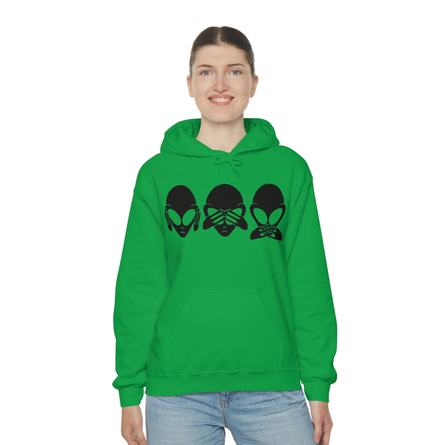 Alien Hear No Evil, See No Evil, Speak No Evil Hoodie