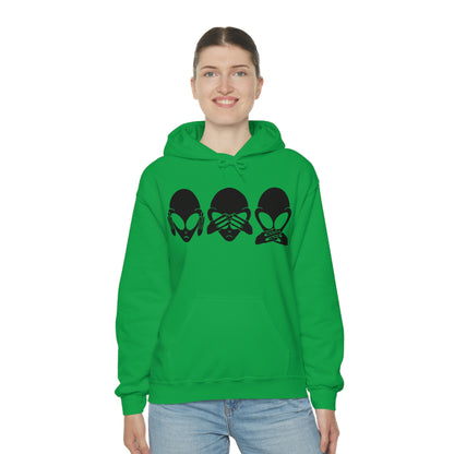 Alien Hear No Evil, See No Evil, Speak No Evil Hoodie