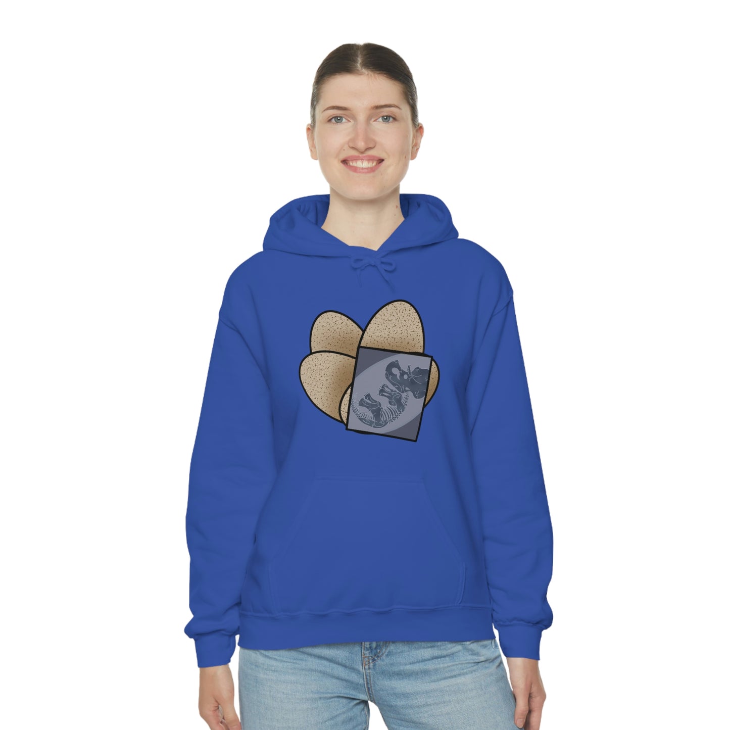 Dinosaur Eggs X-Ray Triceratops Hoodie