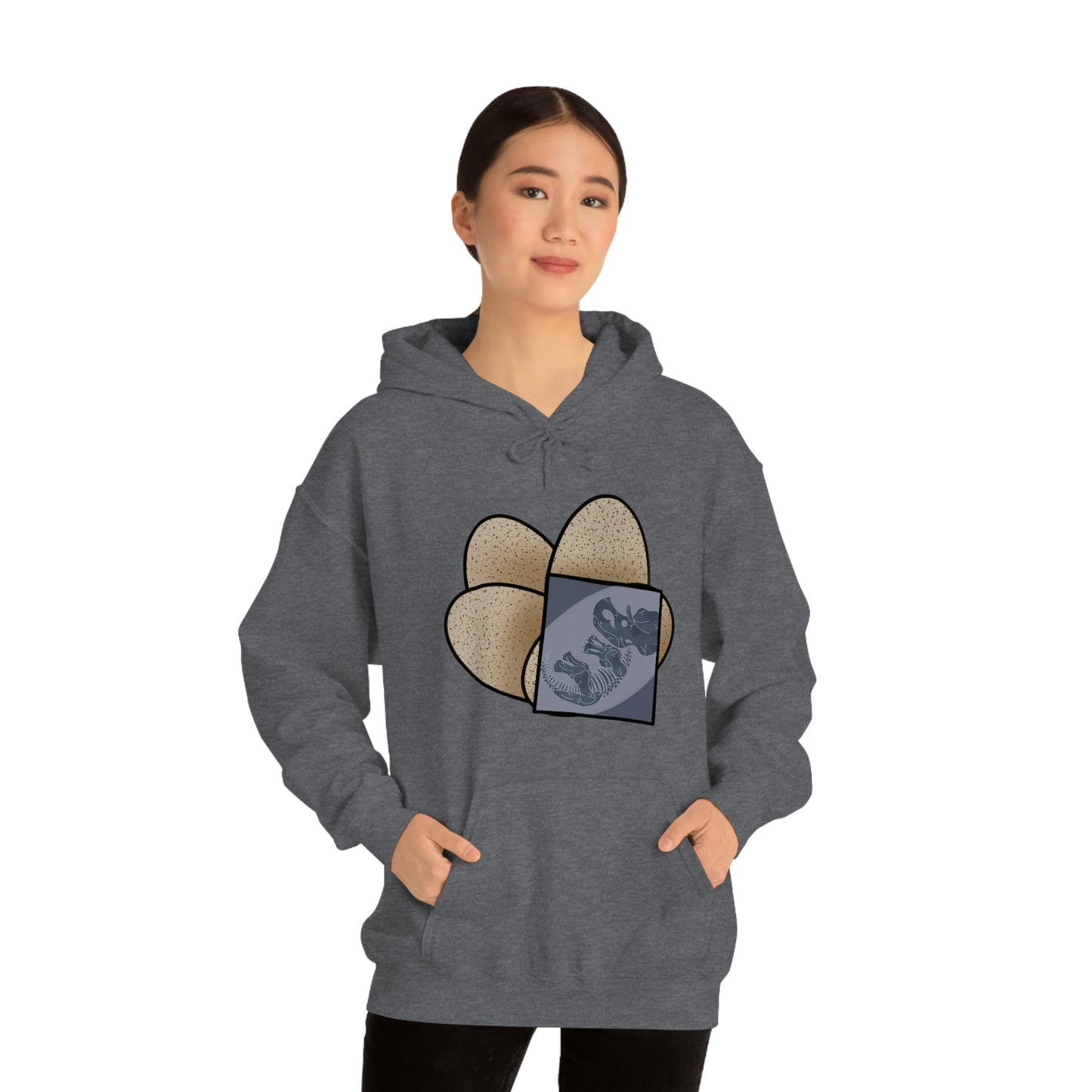 Dinosaur Eggs X-Ray Triceratops Hoodie