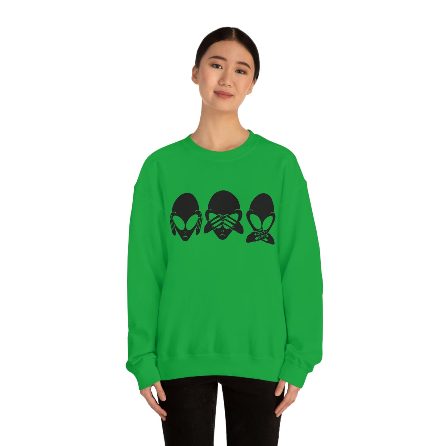 Alien Hear No Evil, See No Evil, Speak No Evil Sweatshirt