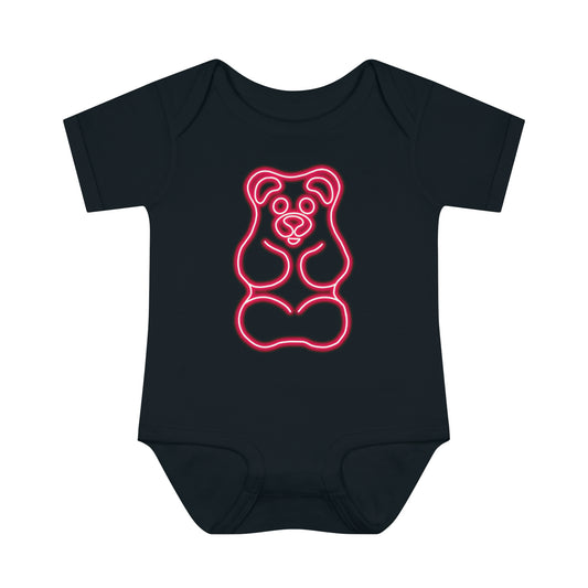 Infant NEON Gummy Bear Body Suit - Red