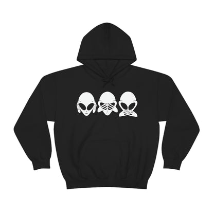 Alien Hear No Evil, See No Evil, Speak No Evil Hoodie