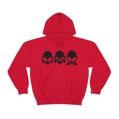 Alien Hear No Evil, See No Evil, Speak No Evil Hoodie