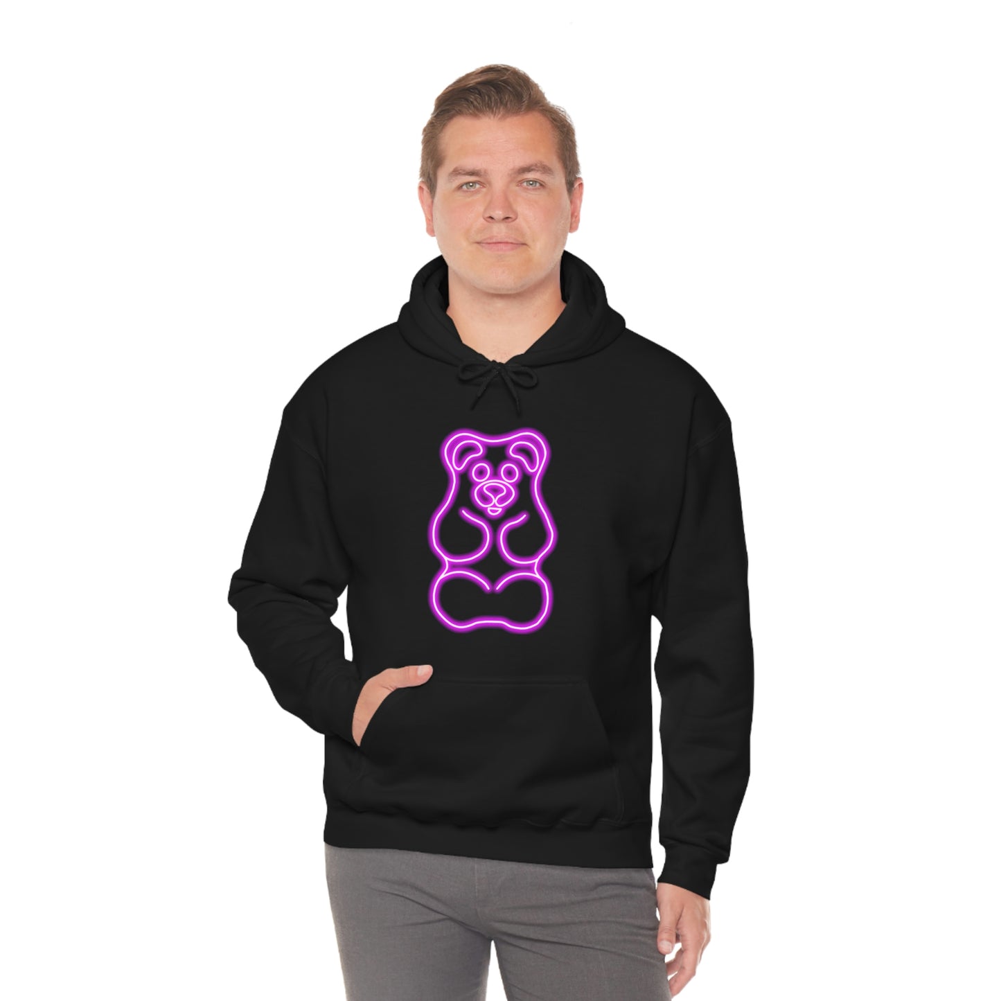 NEON Gummy Bear Hoodie - Pink