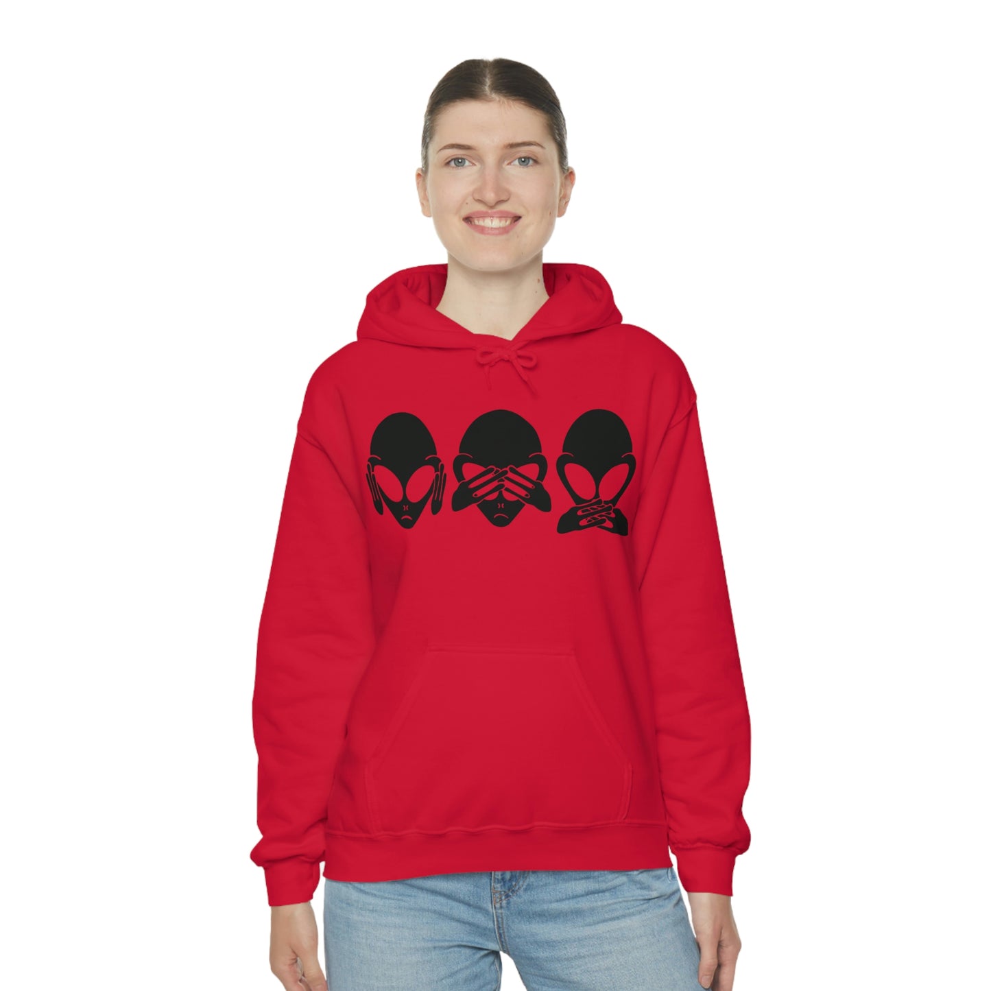 Alien Hear No Evil, See No Evil, Speak No Evil Hoodie