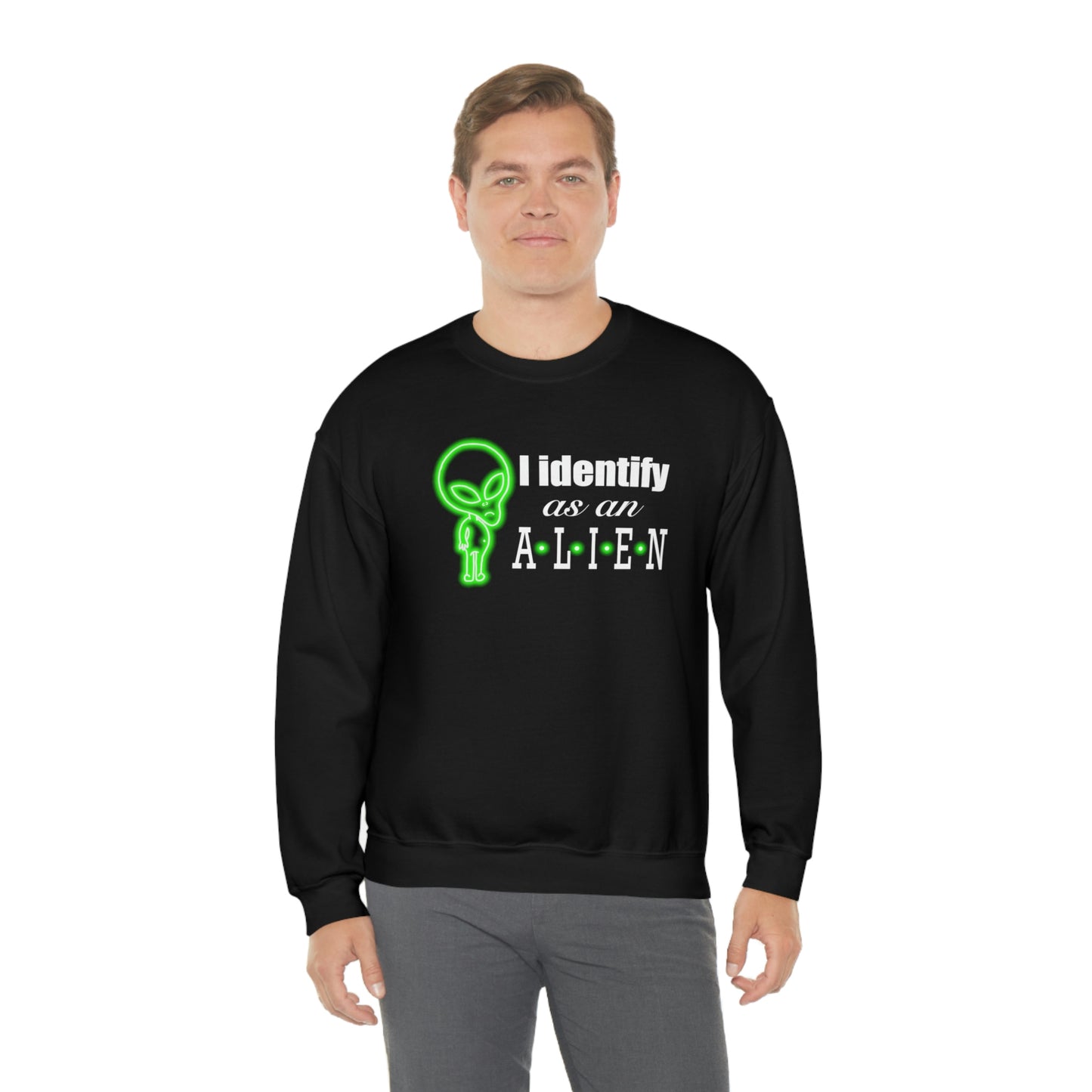 NEON I Identify As An Alien (FULL) Sweatshirt