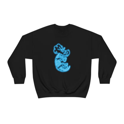 NEON Triceratops Skeleton Sweatshirt - Blue