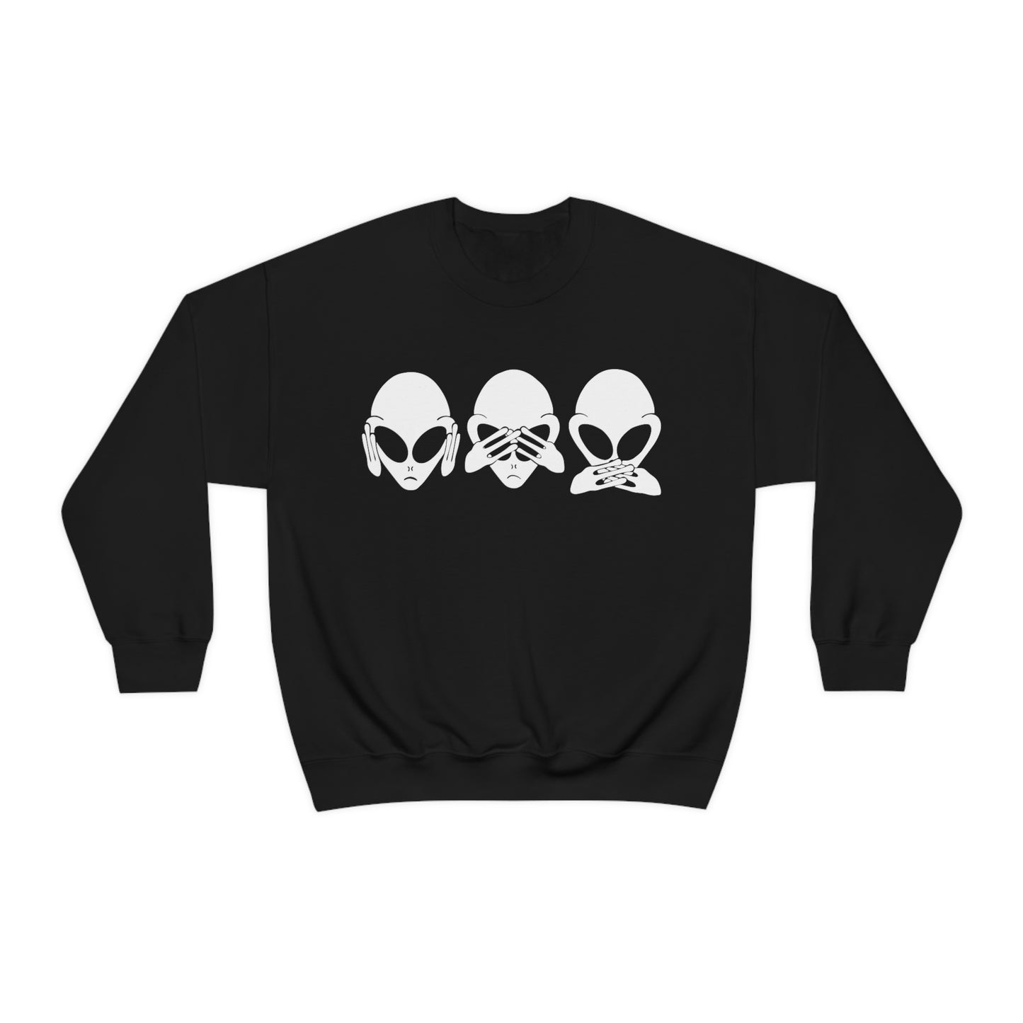 Alien Hear No Evil, See No Evil, Speak No Evil Sweatshirt