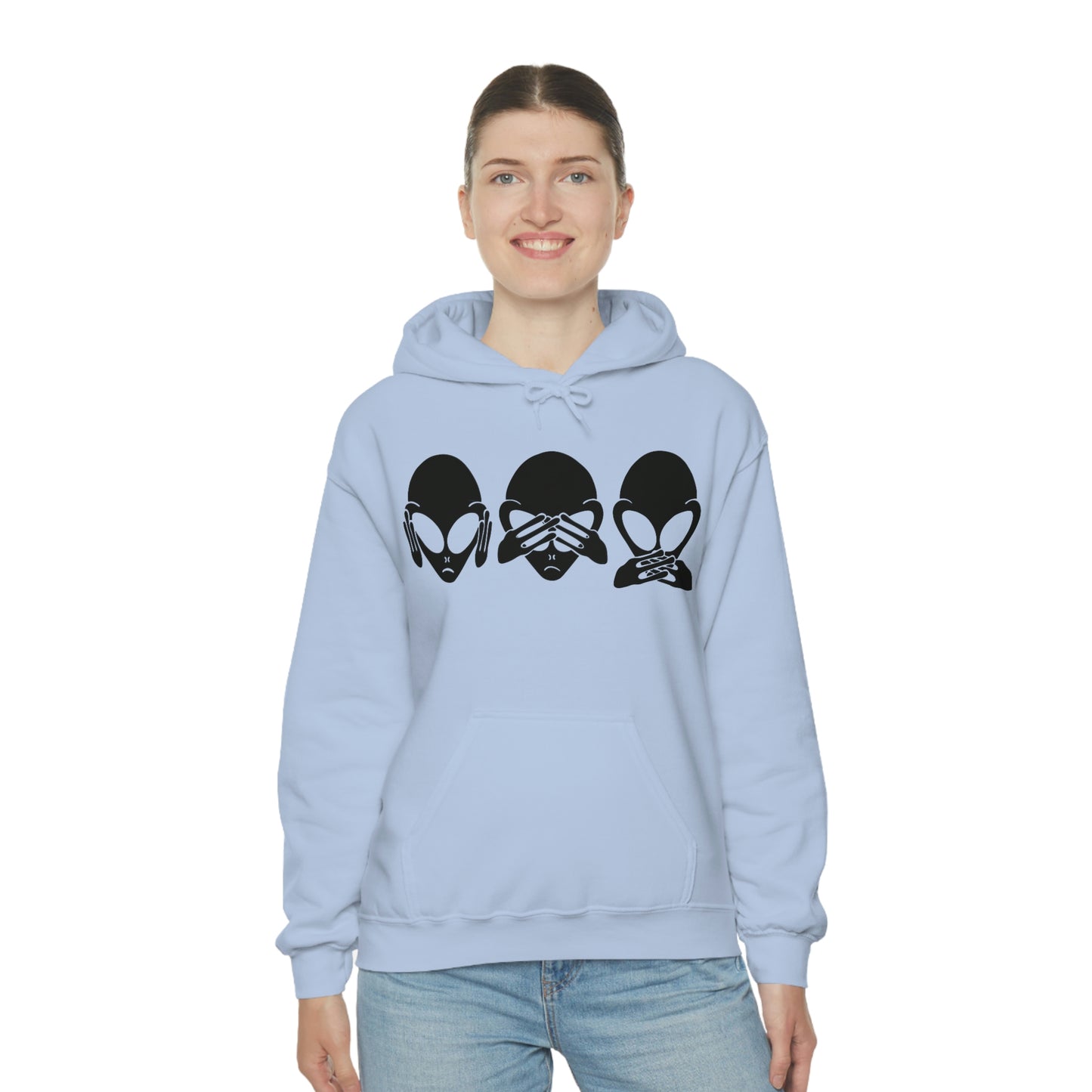 Alien Hear No Evil, See No Evil, Speak No Evil Hoodie