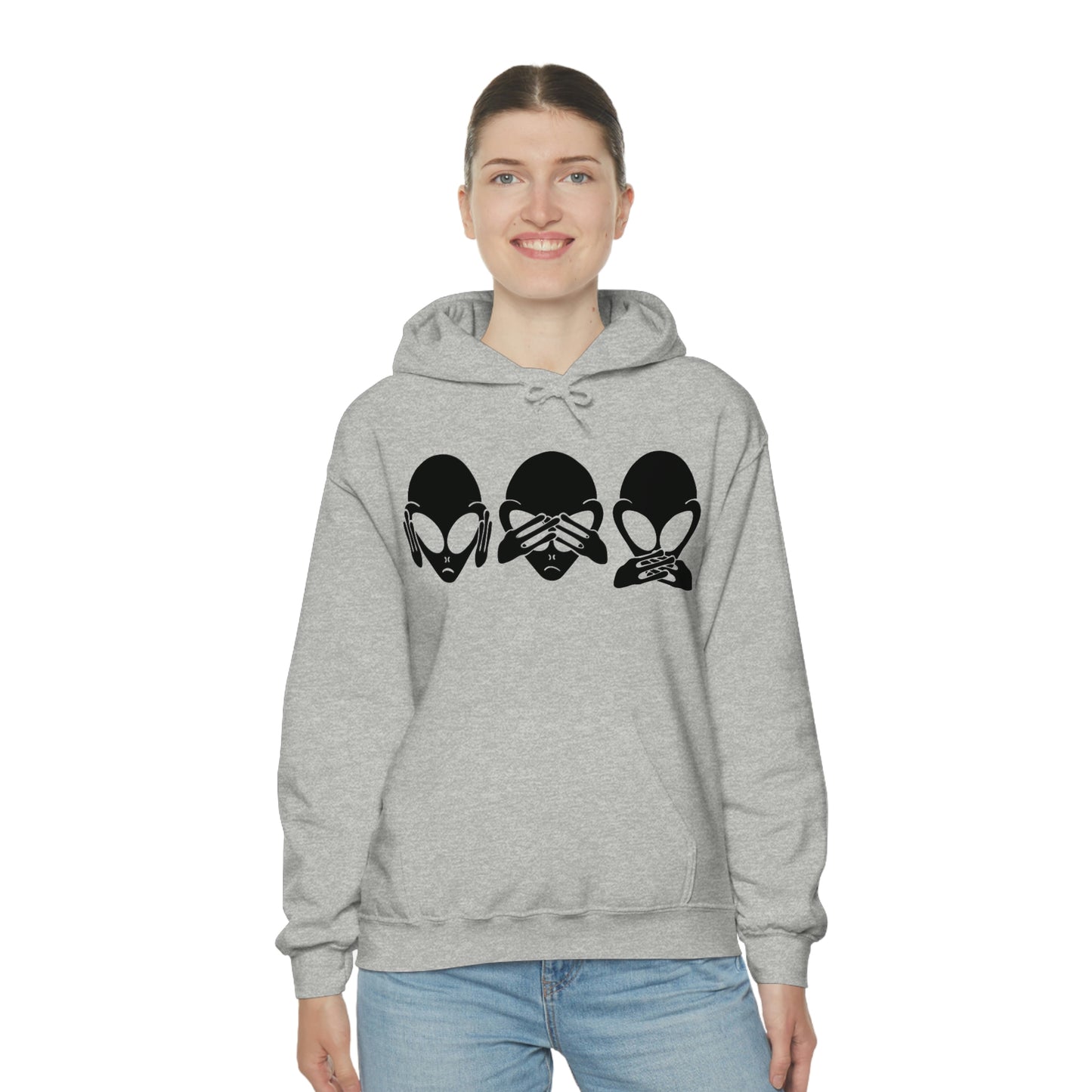 Alien Hear No Evil, See No Evil, Speak No Evil Hoodie