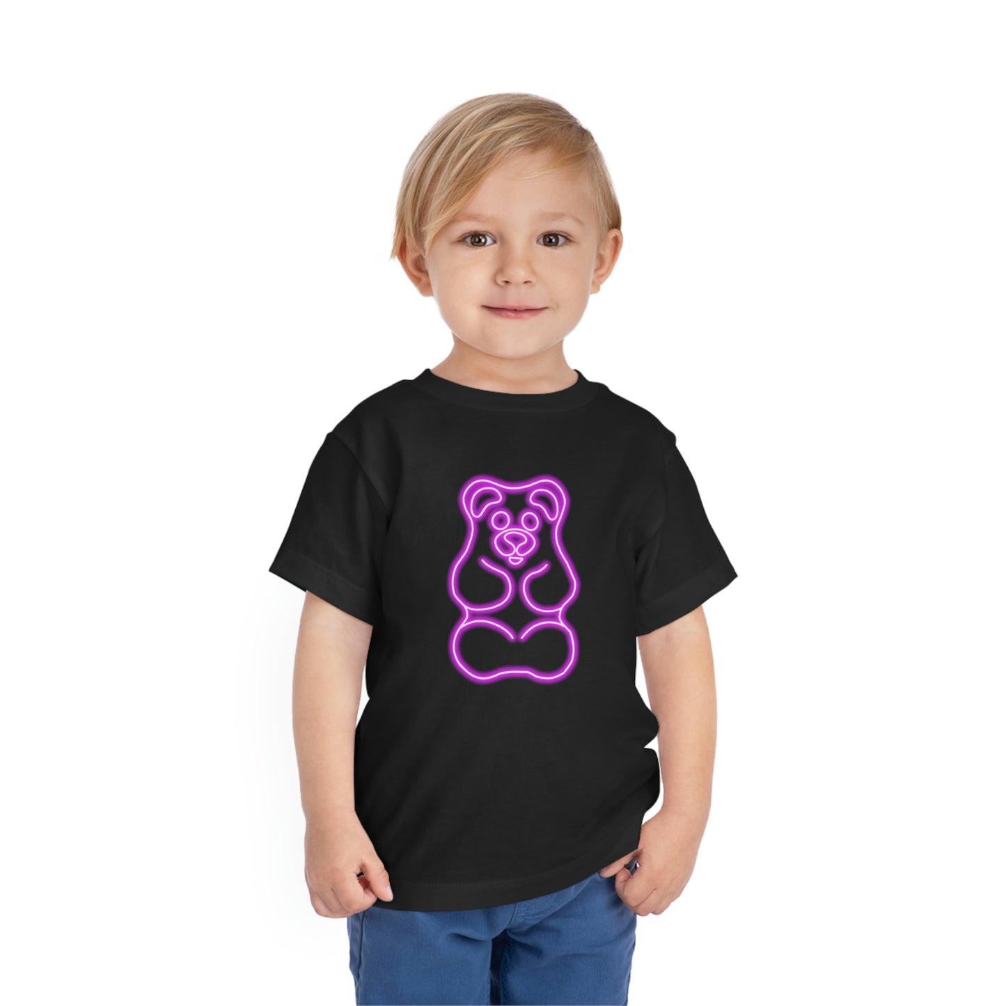 Toddler NEON Gummy Bear Tee - Pink