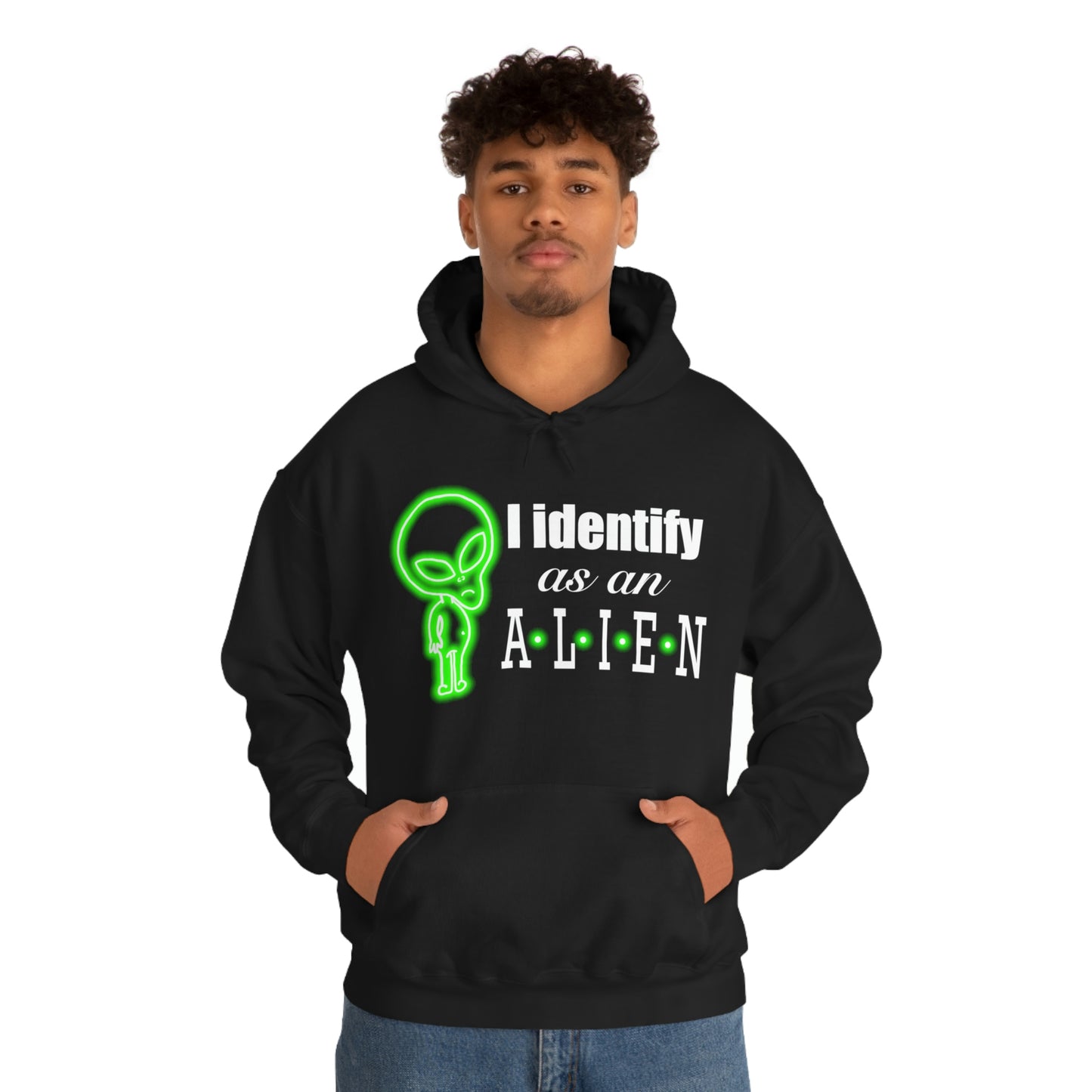 NEON I Identify As An Alien (FULL) Hoodie