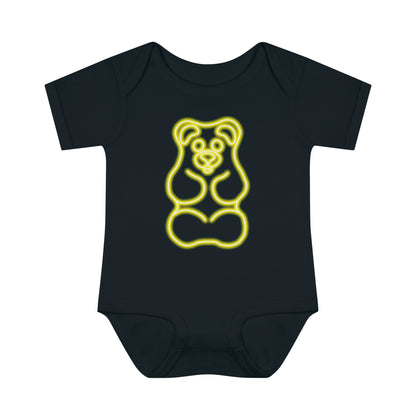 Infant NEON Gummy Bear Body Suit - Yellow