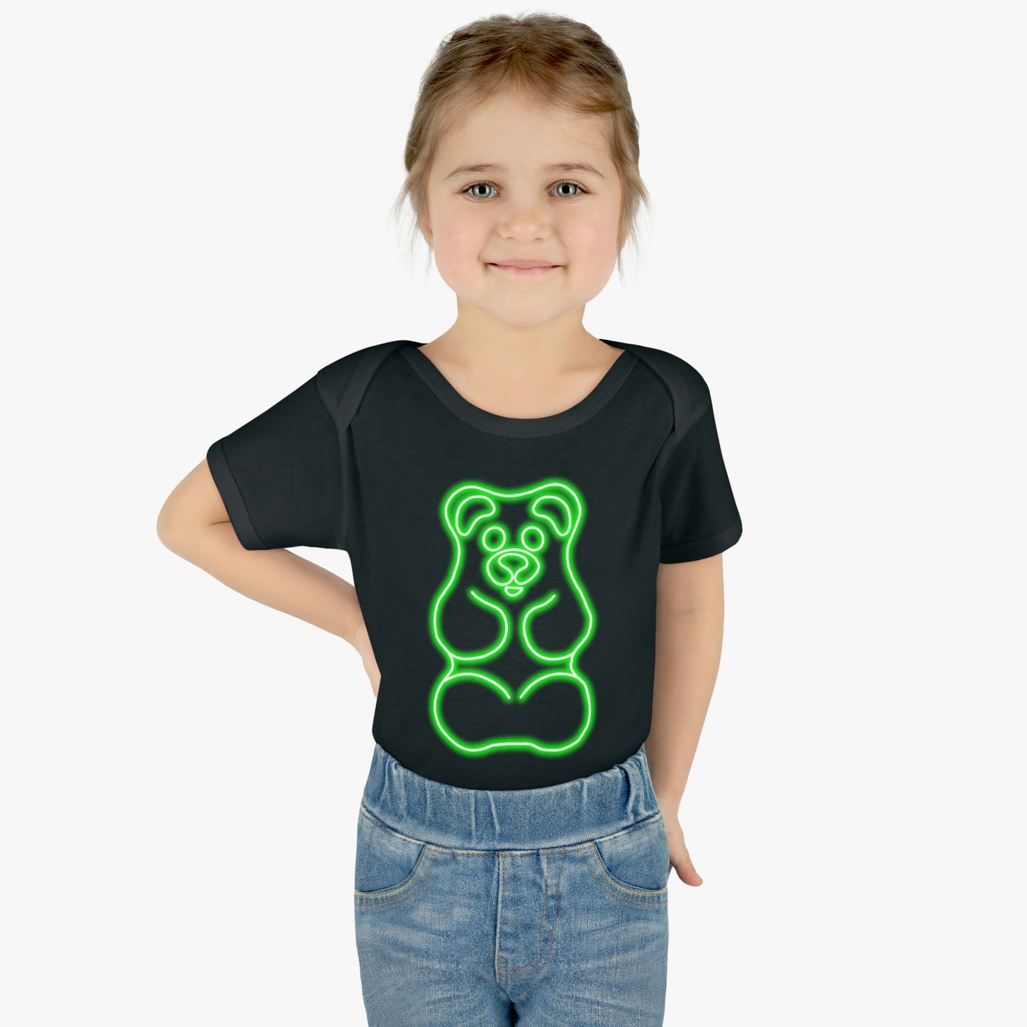 Infant NEON Gummy Bear Body Suit - Green