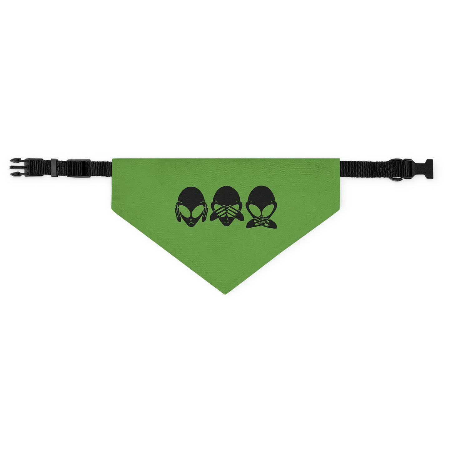 Hear No Evil, See No Evil, Speak No Evil - Alien Pet Collar Bandana