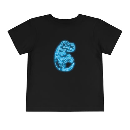 Toddler NEON T-Rex Skeleton Tee - Blue