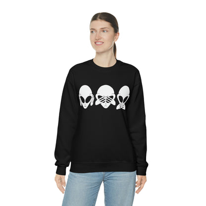 Alien Hear No Evil, See No Evil, Speak No Evil Sweatshirt