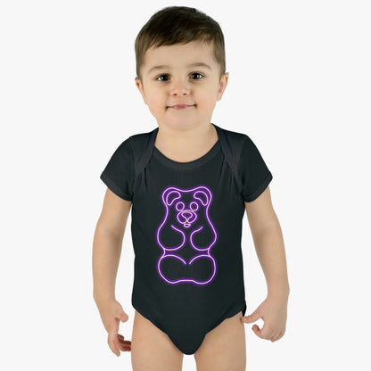 Infant NEON Gummy Bear Body Suit - Purple