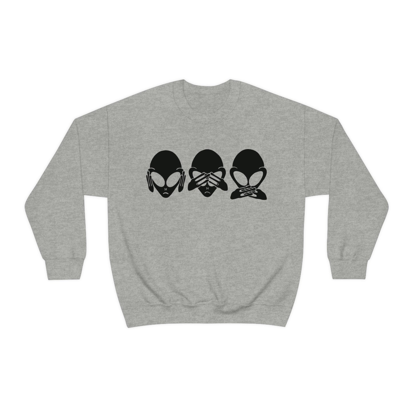 Alien Hear No Evil, See No Evil, Speak No Evil Sweatshirt