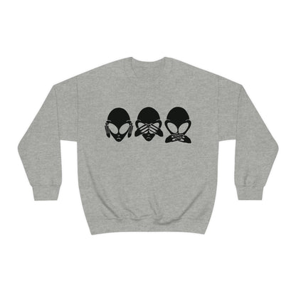 Alien Hear No Evil, See No Evil, Speak No Evil Sweatshirt