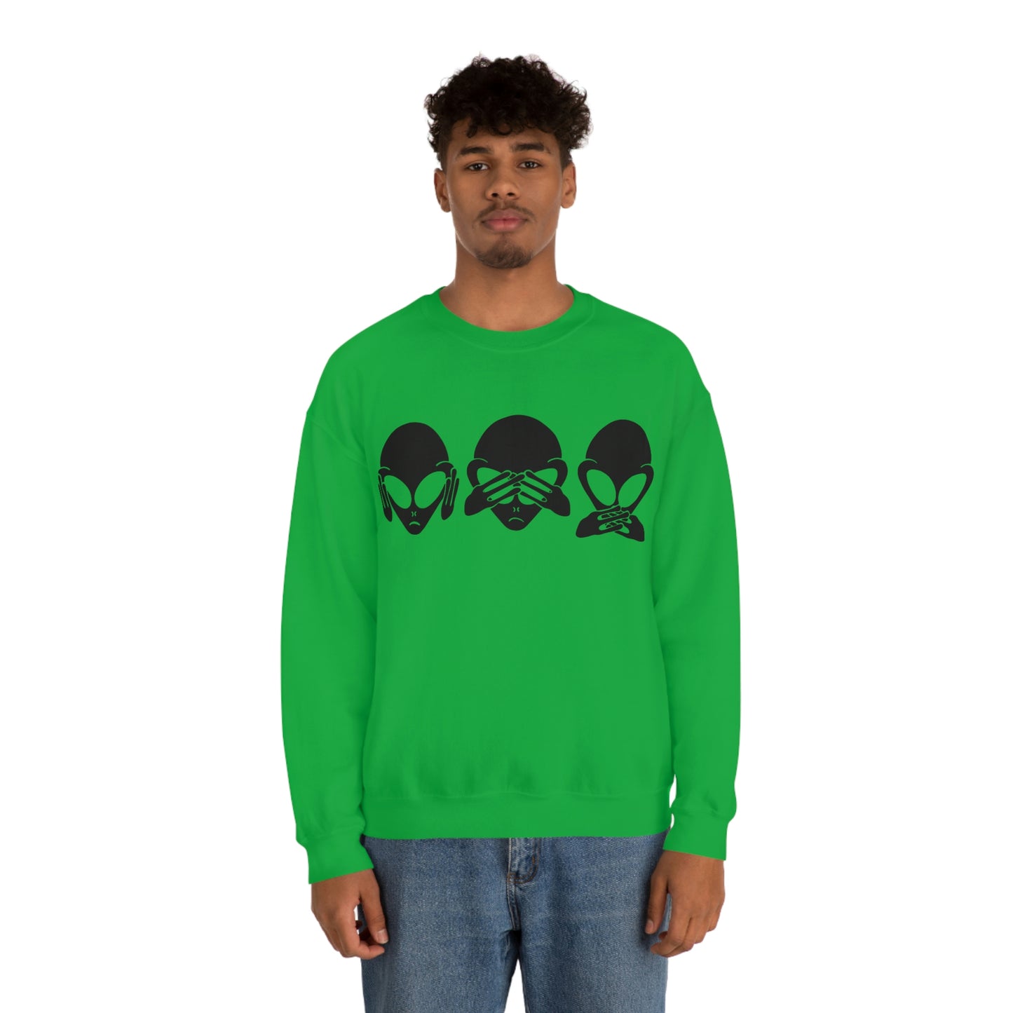 Alien Hear No Evil, See No Evil, Speak No Evil Sweatshirt