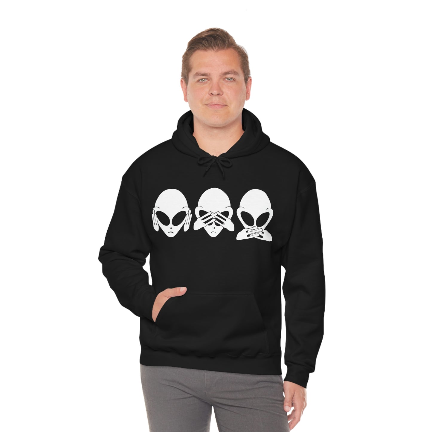 Alien Hear No Evil, See No Evil, Speak No Evil Hoodie