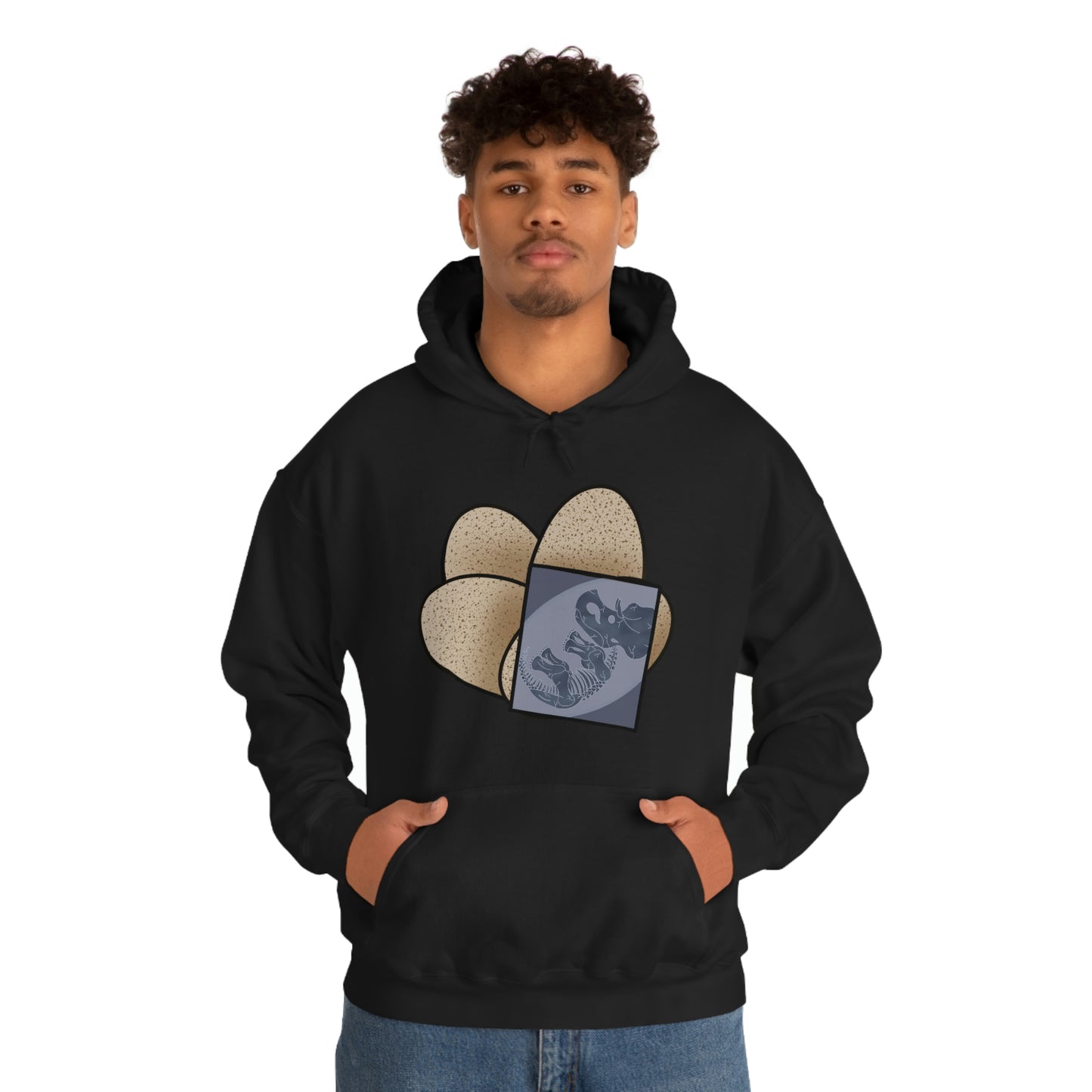 Dinosaur Eggs X-Ray Triceratops Hoodie