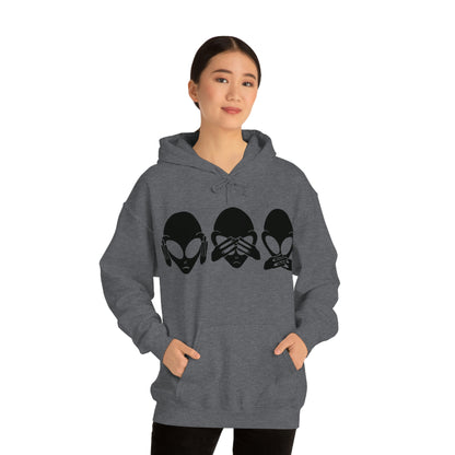 Alien Hear No Evil, See No Evil, Speak No Evil Hoodie