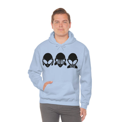 Alien Hear No Evil, See No Evil, Speak No Evil Hoodie