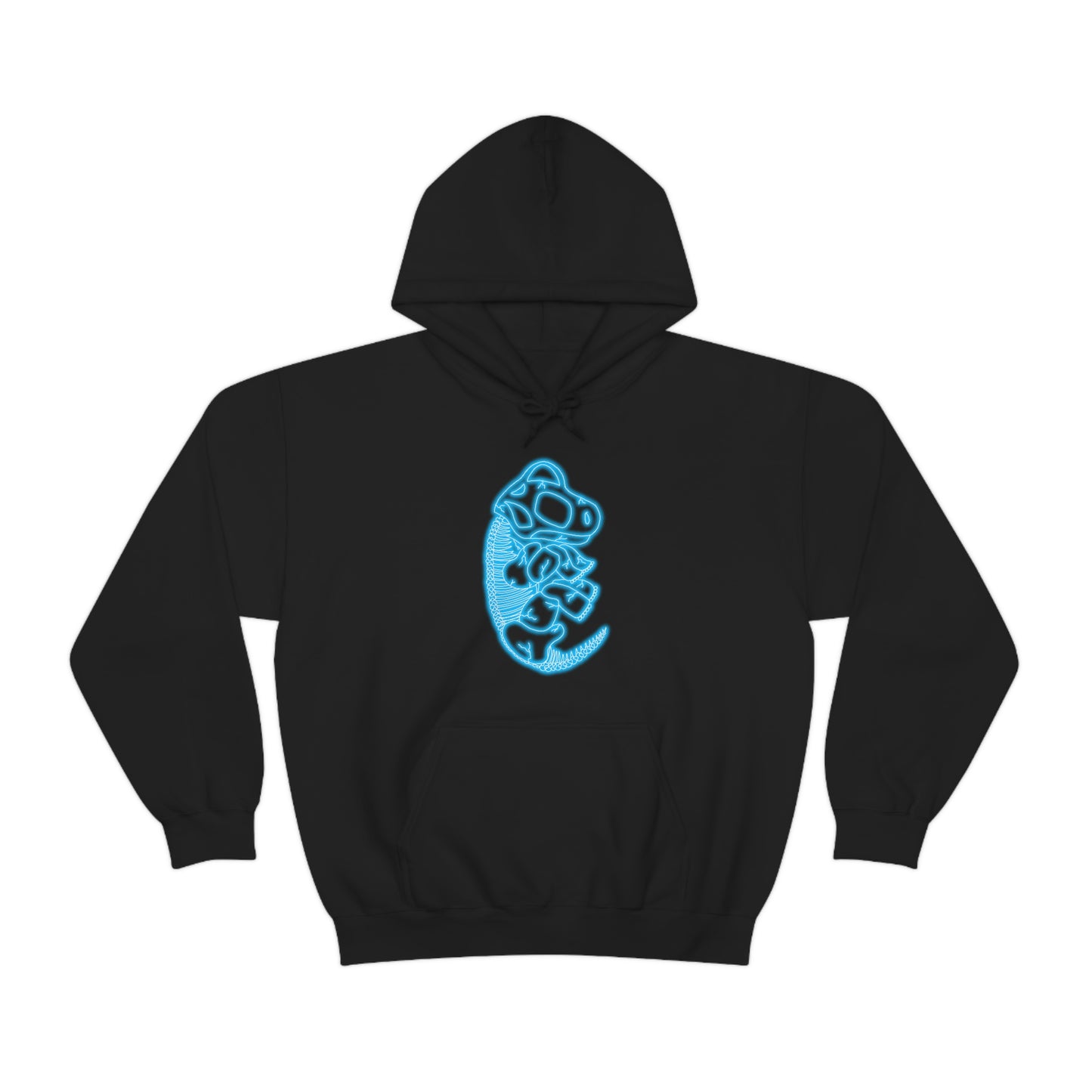 NEON Brachiosaurus Skeleton Hoodie - Blue