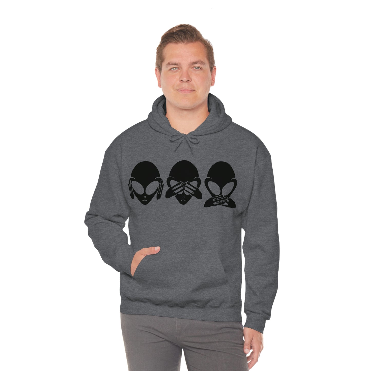 Alien Hear No Evil, See No Evil, Speak No Evil Hoodie