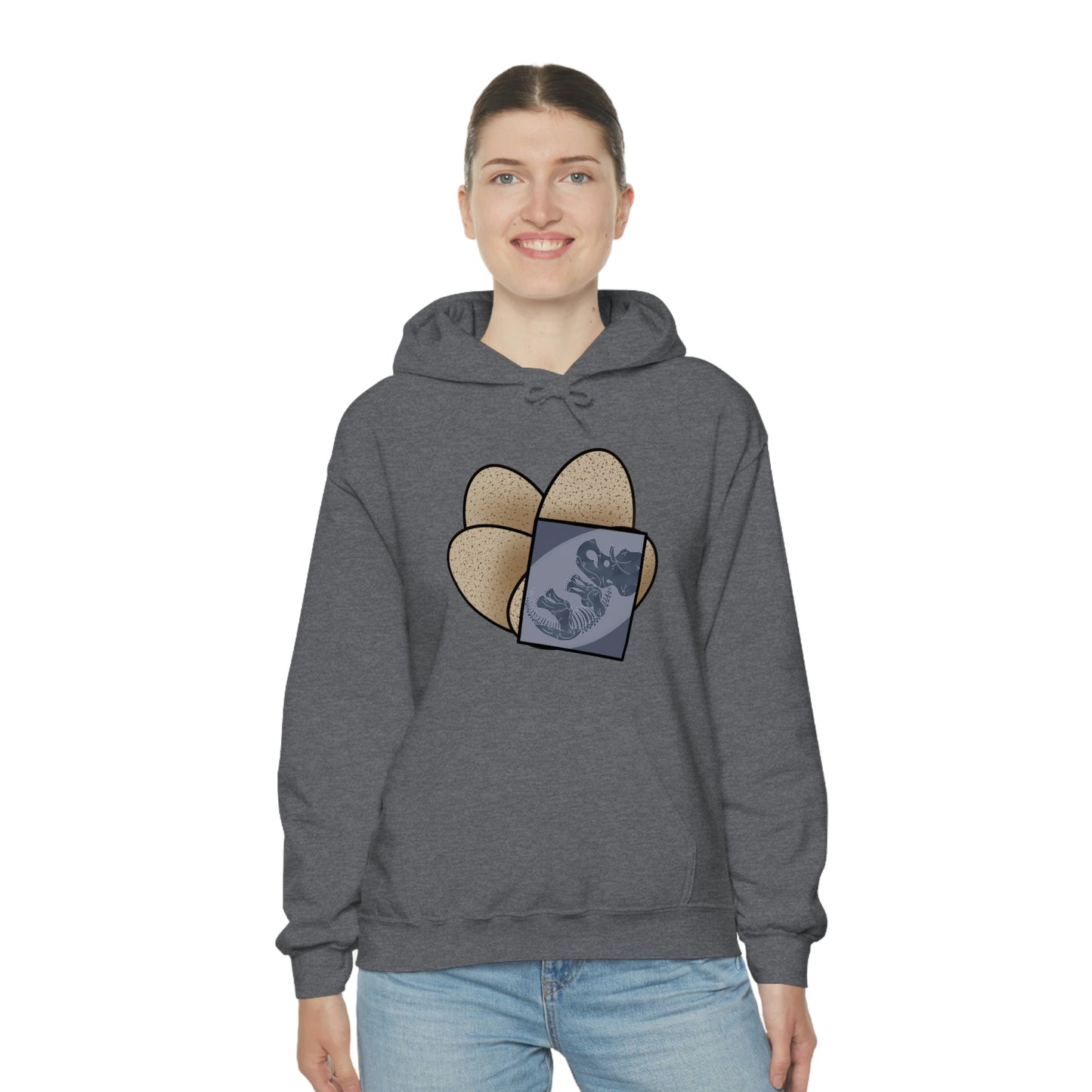 Dinosaur Eggs X-Ray Triceratops Hoodie