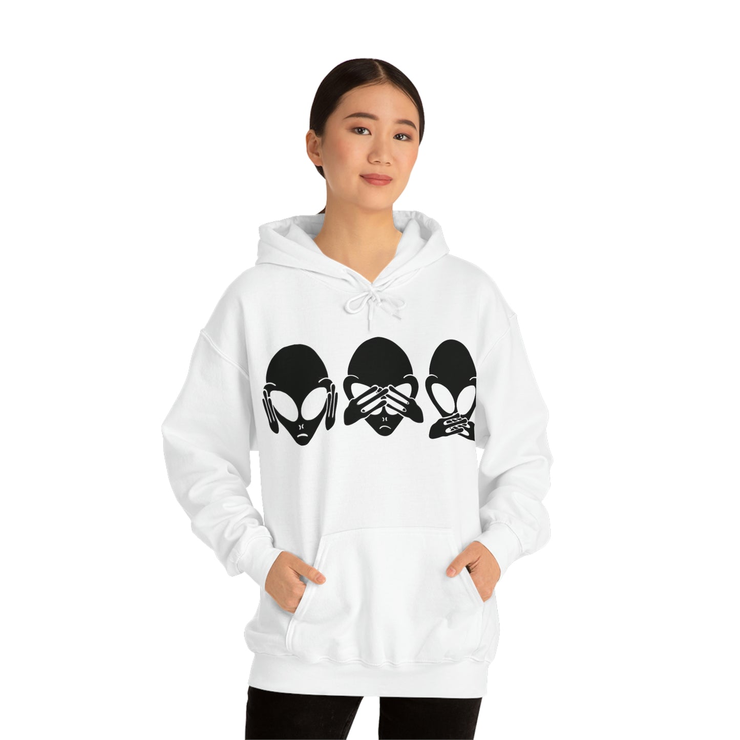 Alien Hear No Evil, See No Evil, Speak No Evil Hoodie