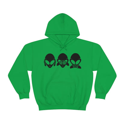 Alien Hear No Evil, See No Evil, Speak No Evil Hoodie