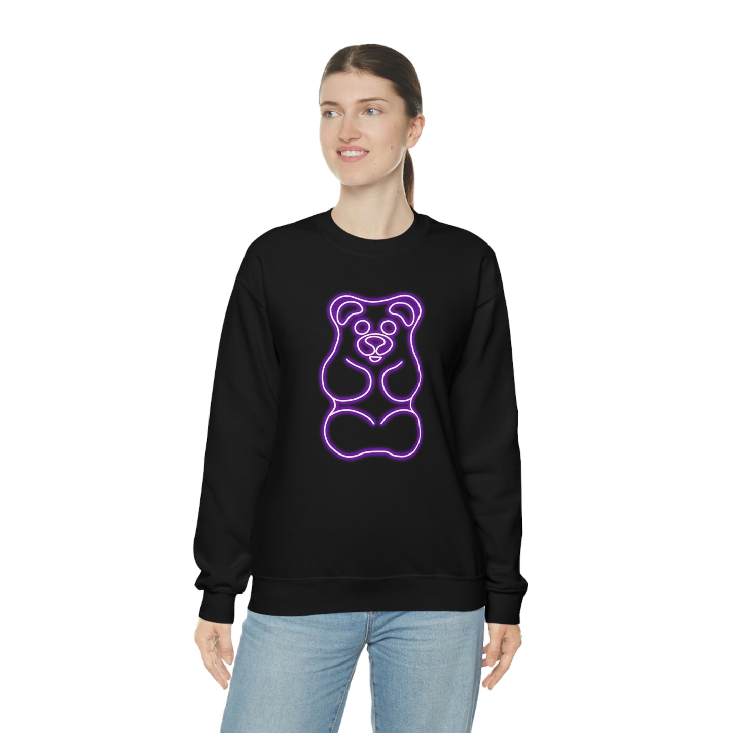 NEON Gummy Bear Sweatshirt - Purple