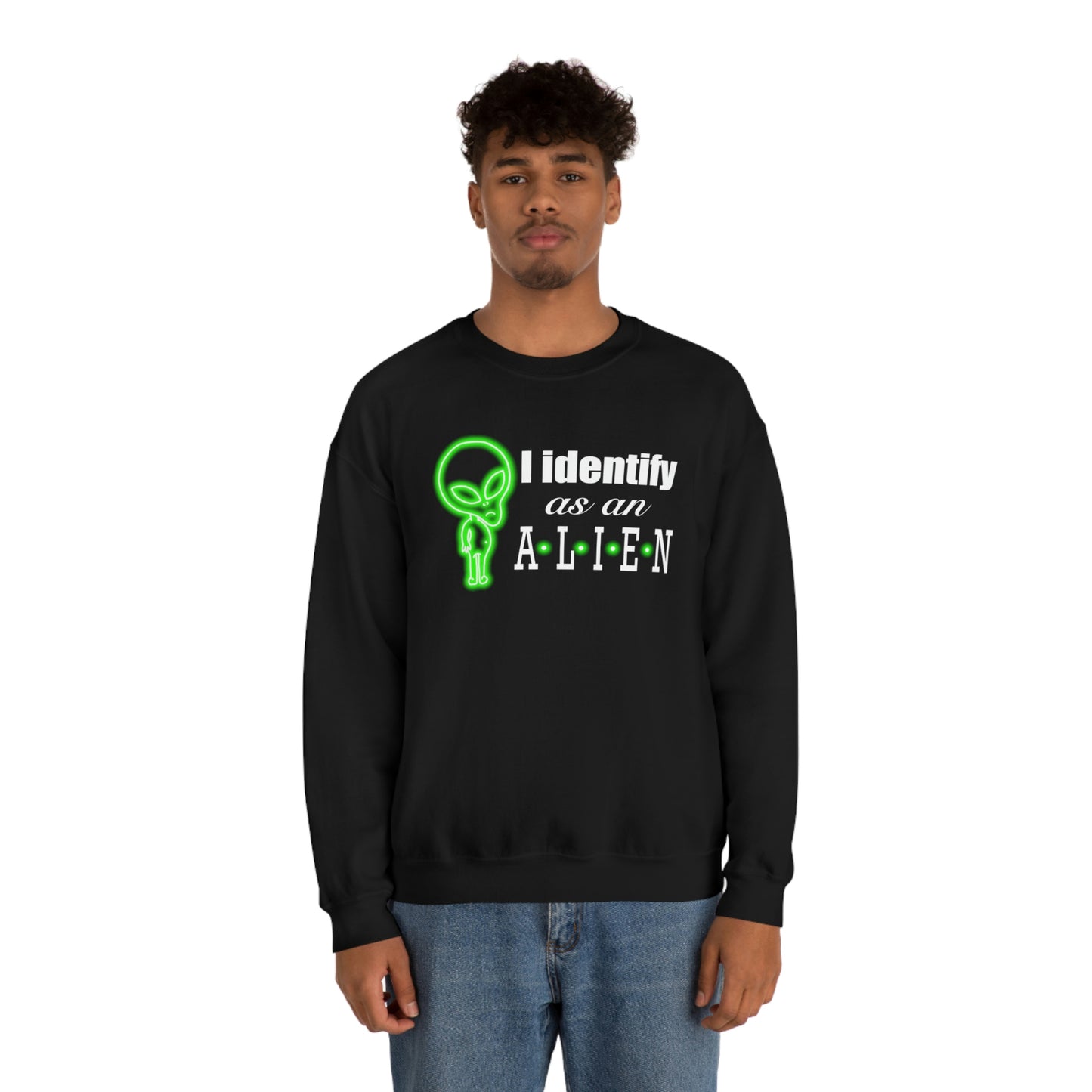 NEON I Identify As An Alien (FULL) Sweatshirt