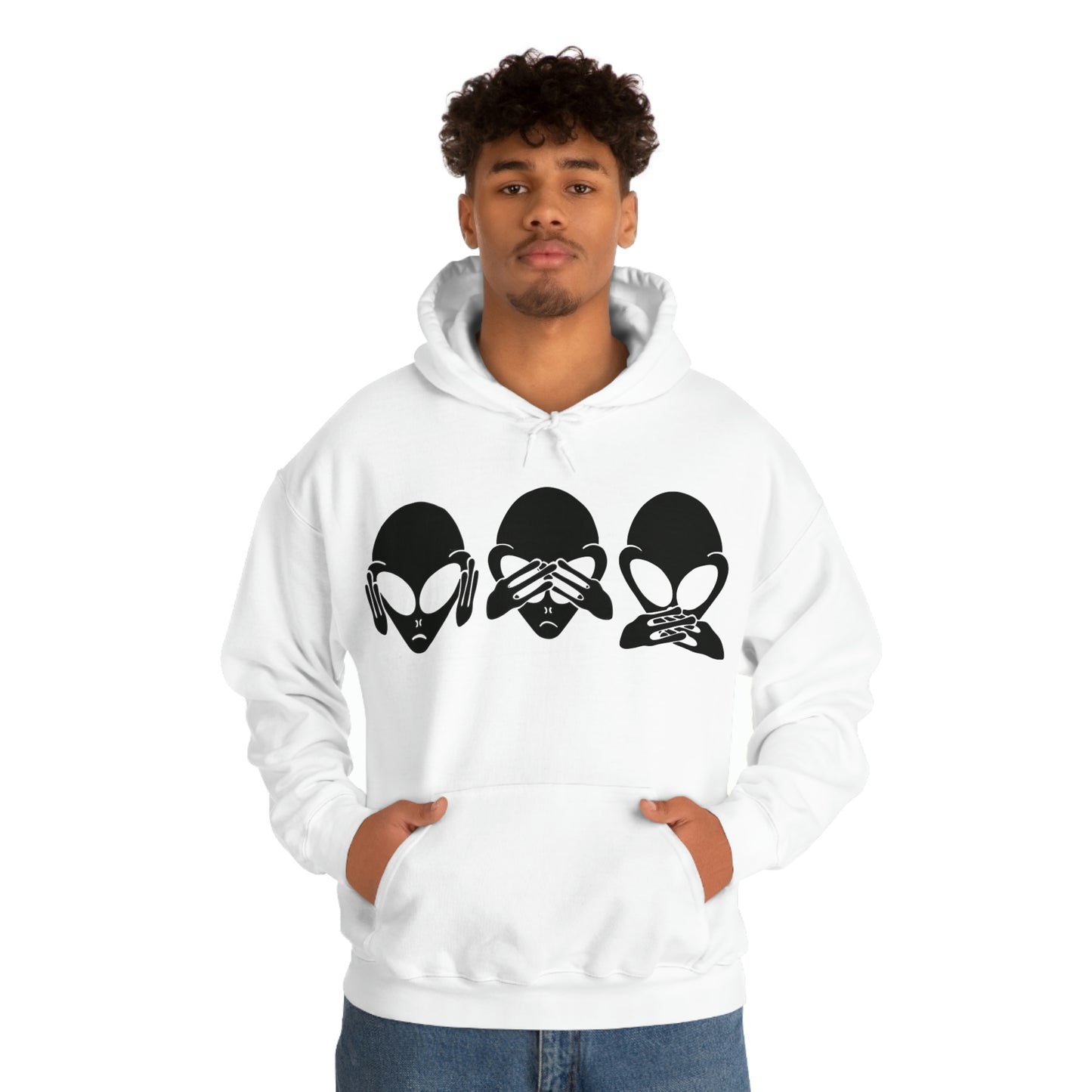 Alien Hear No Evil, See No Evil, Speak No Evil Hoodie