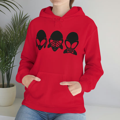 Alien Hear No Evil, See No Evil, Speak No Evil Hoodie