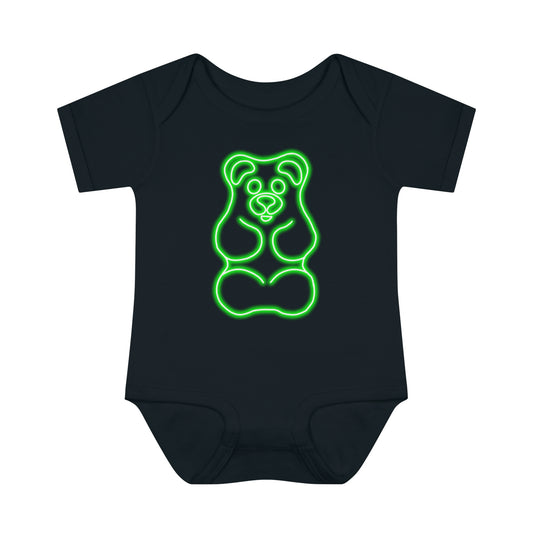 Infant NEON Gummy Bear Body Suit - Green