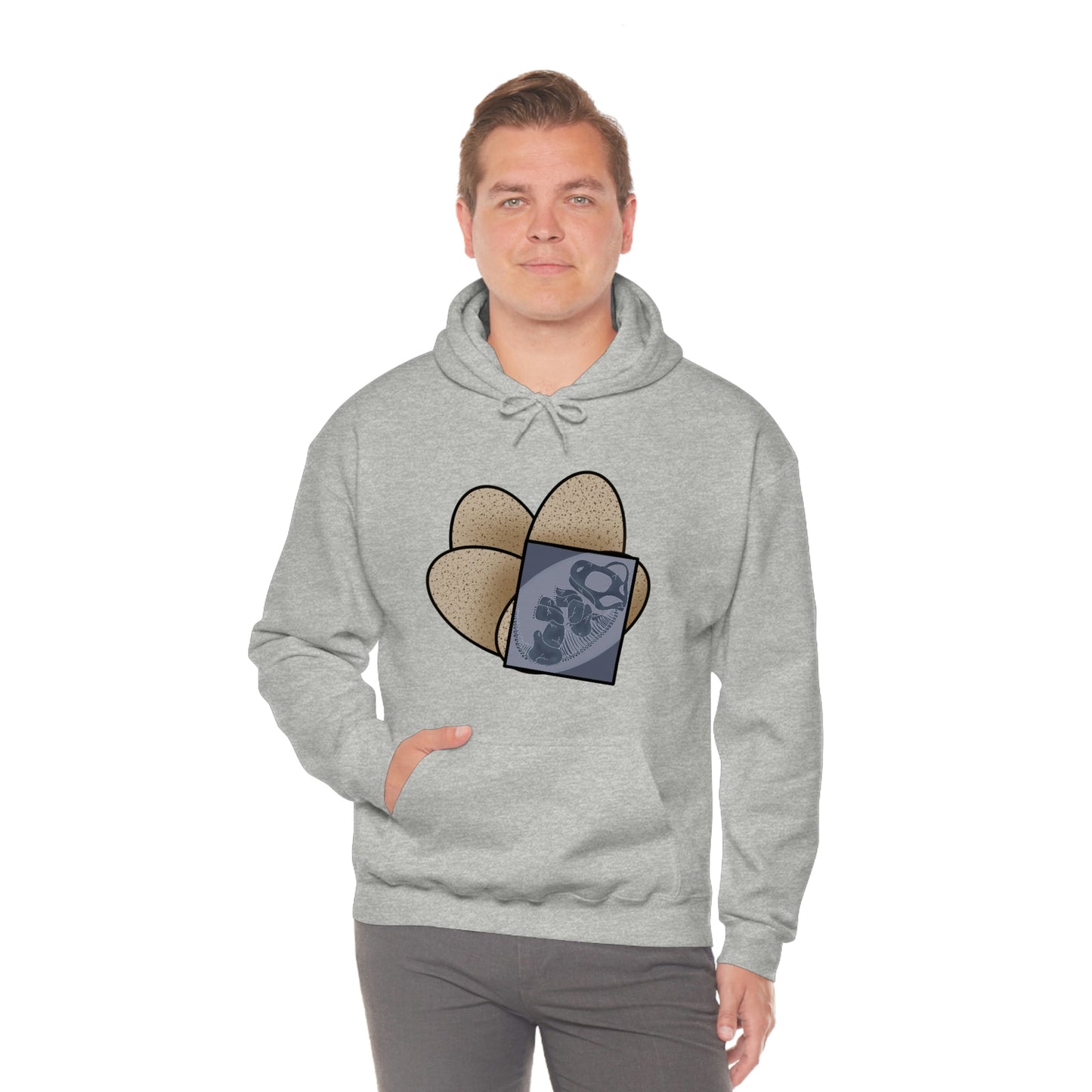 Dinosaur Eggs X-Ray Brachiosaurus Hoodie