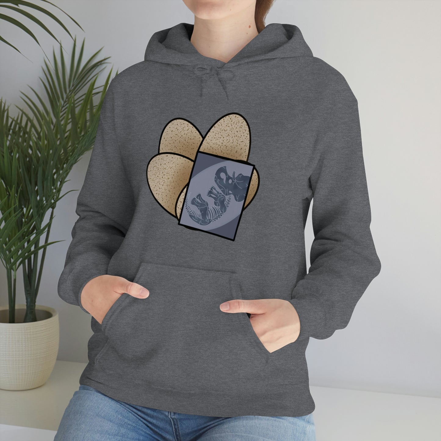 Dinosaur Eggs X-Ray Triceratops Hoodie