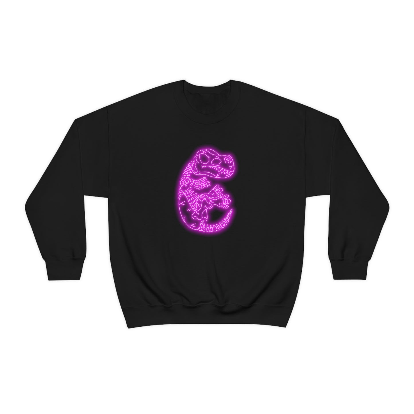 NEON T-Rex Skeleton Sweatshirt - Pink