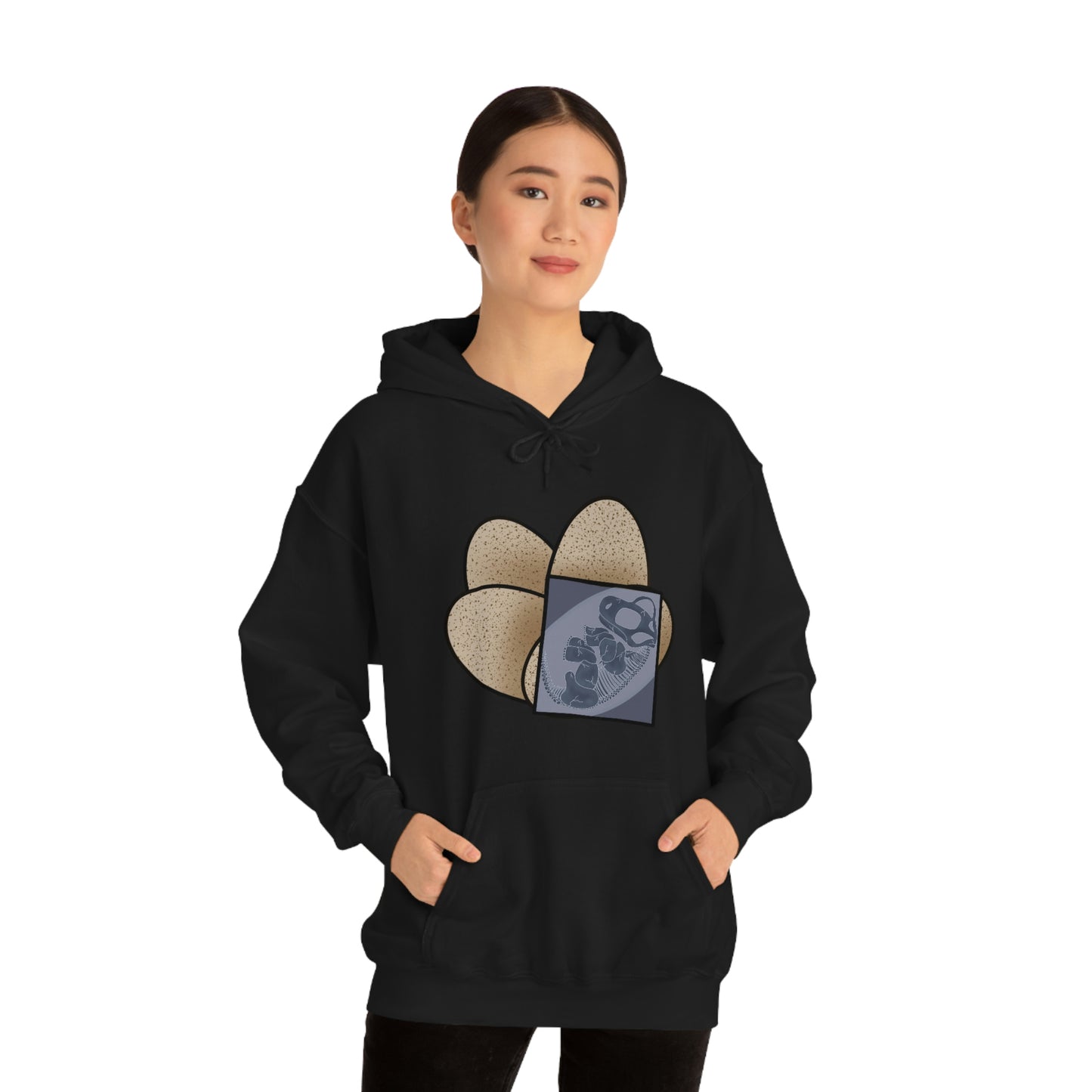 Dinosaur Eggs X-Ray Brachiosaurus Hoodie